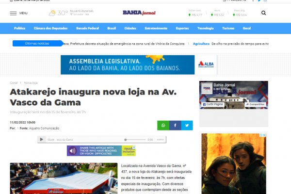 Atakarejo inaugura nova loja na Av. Vasco da Gama