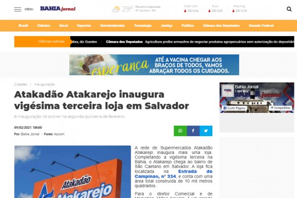 Atakadão Atakarejo inaugurou a vigésima terceira loja em Salvador