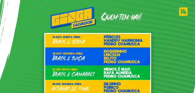 Ginga Salvador apresenta grade completa de atrações e abre venda para novas datas