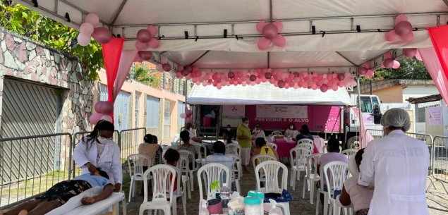Moradoras de Dias d’Ávila realizam exames de mamografia gratuito